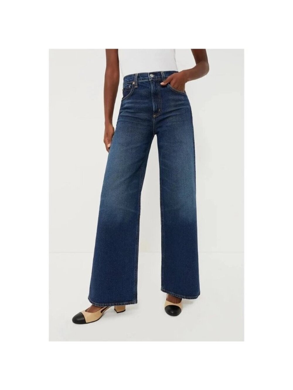 Citizens Of Humanity Paloma Jeans Baggy Denim Wide Leg Y2K Relaxed Womens 33